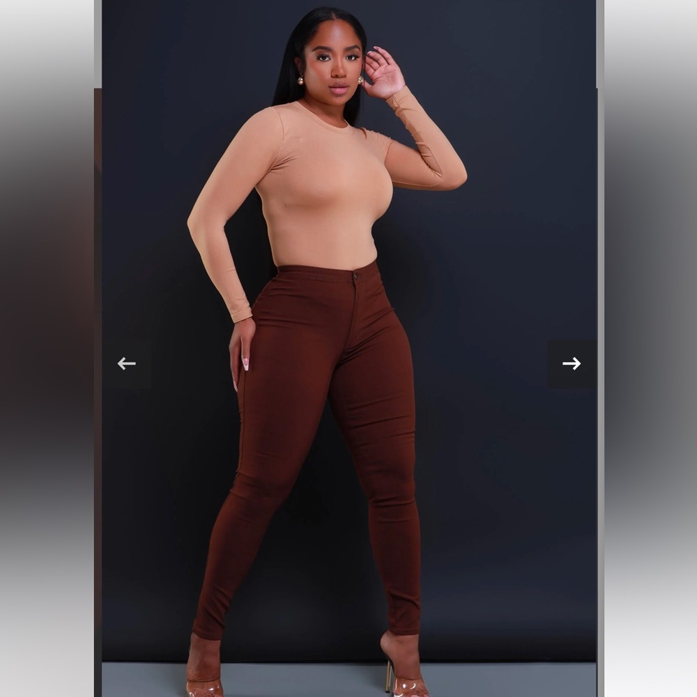 High waist stretchy jeans